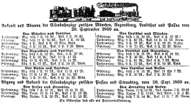 Fahrplan 1860